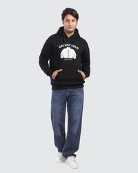 Black Graphic Hoodie