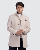 Stand Collar Wool Coat
