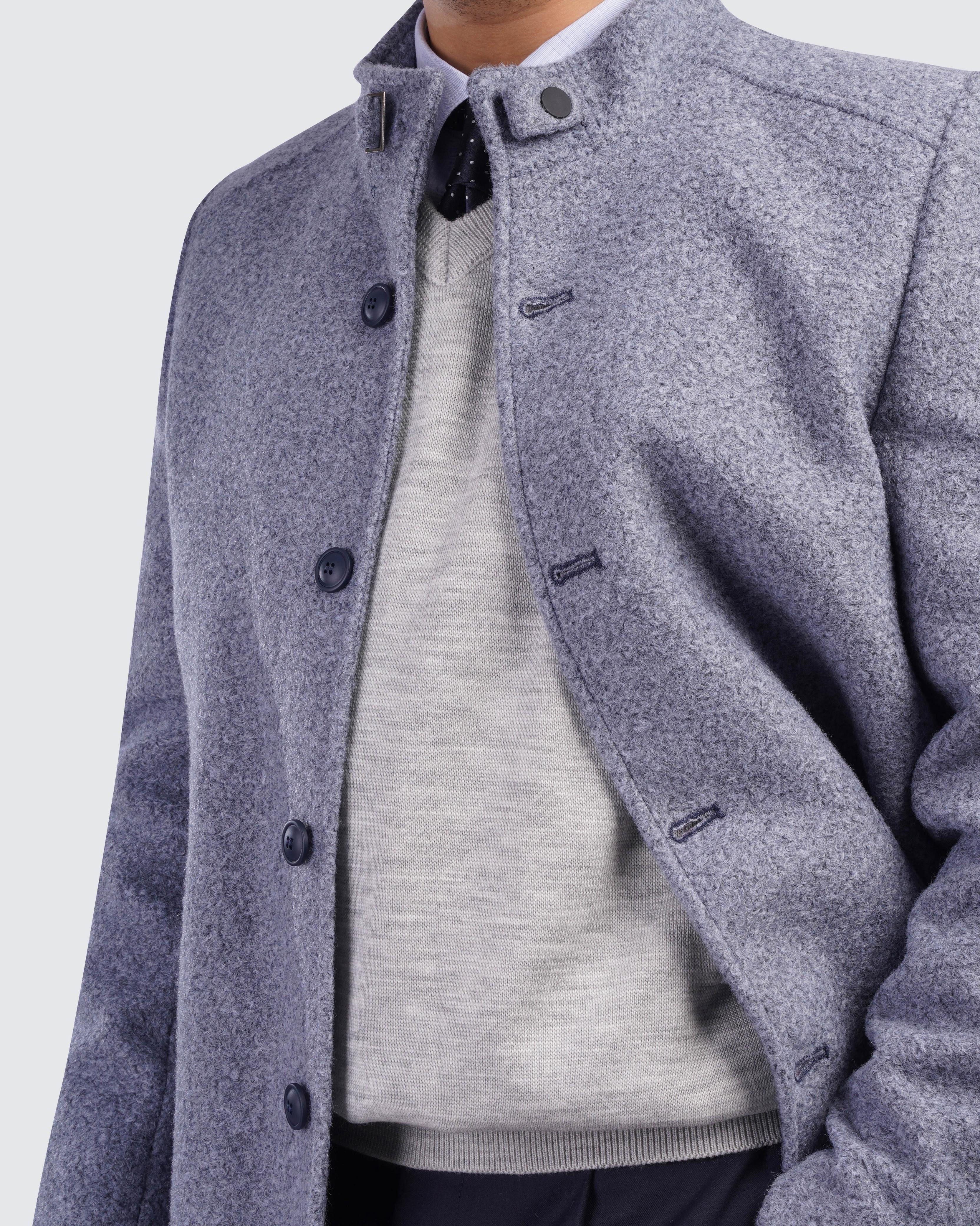 Grey Stand Coat