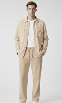 Premium Charcoal Beige Co-ord Set