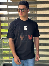TORINESE "HEY YOU" Multi-Textured Graphic Oversize Tee Collection