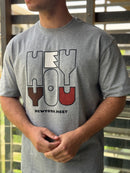 TORINESE "HEY YOU" Multi-Textured Graphic Oversize Tee Collection
