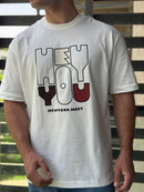 TORINESE "HEY YOU" Multi-Textured Graphic Oversize Tee Collection