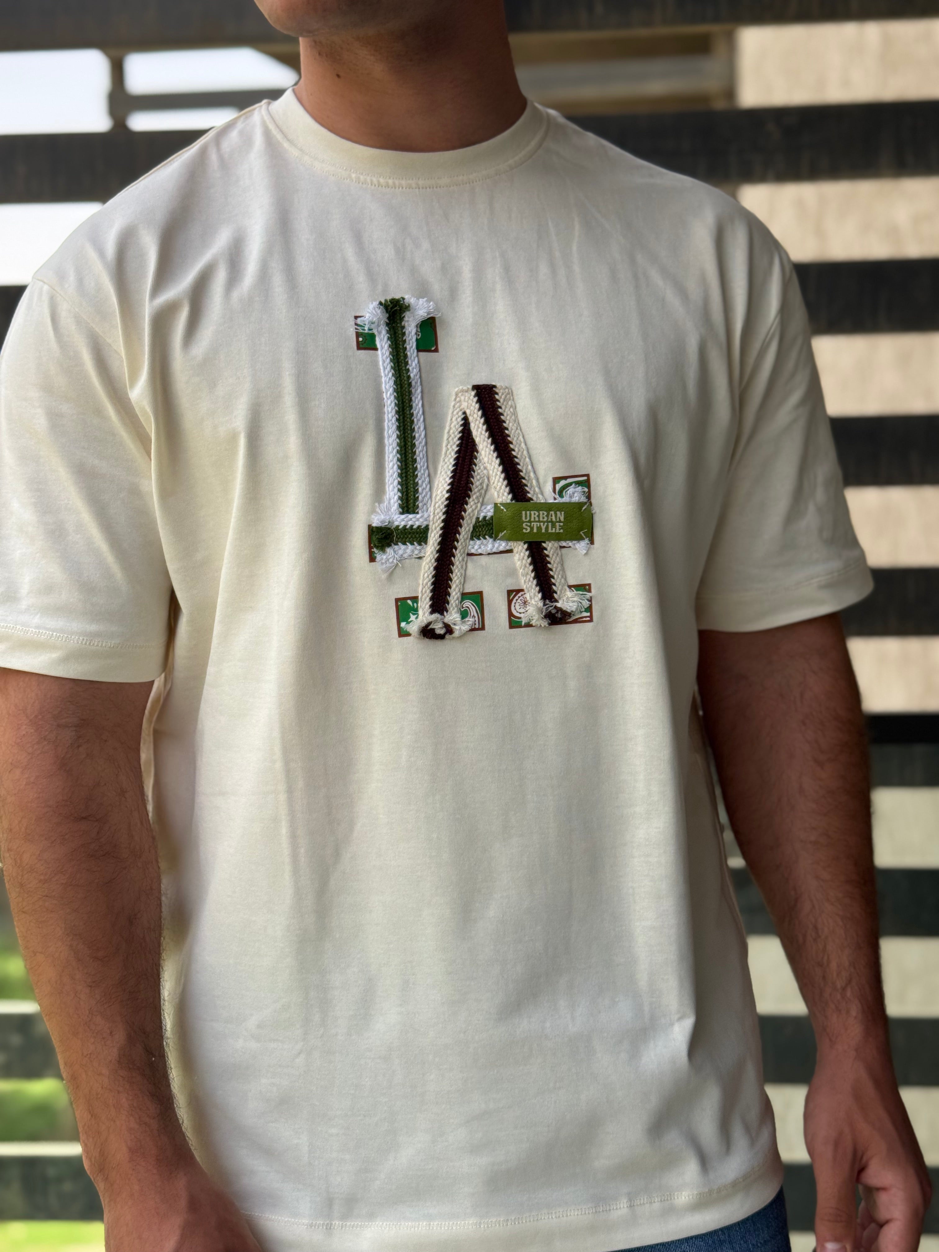 TORINESE "LA" Heavy Rope Stitch Embroidered Oversize Tee Collection