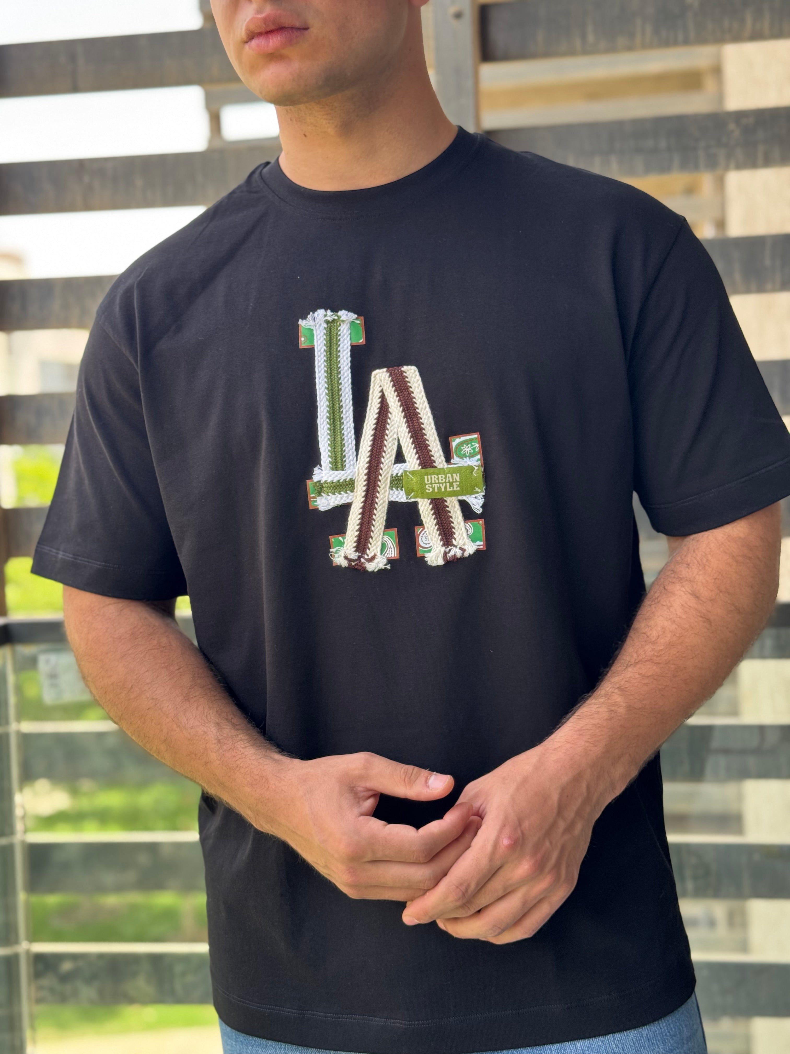 TORINESE "LA" Heavy Rope Stitch Embroidered Oversize Tee Collection