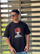 TORINESE "HEY YOU" Heavy Raised Puff Embroidered Oversize Tee