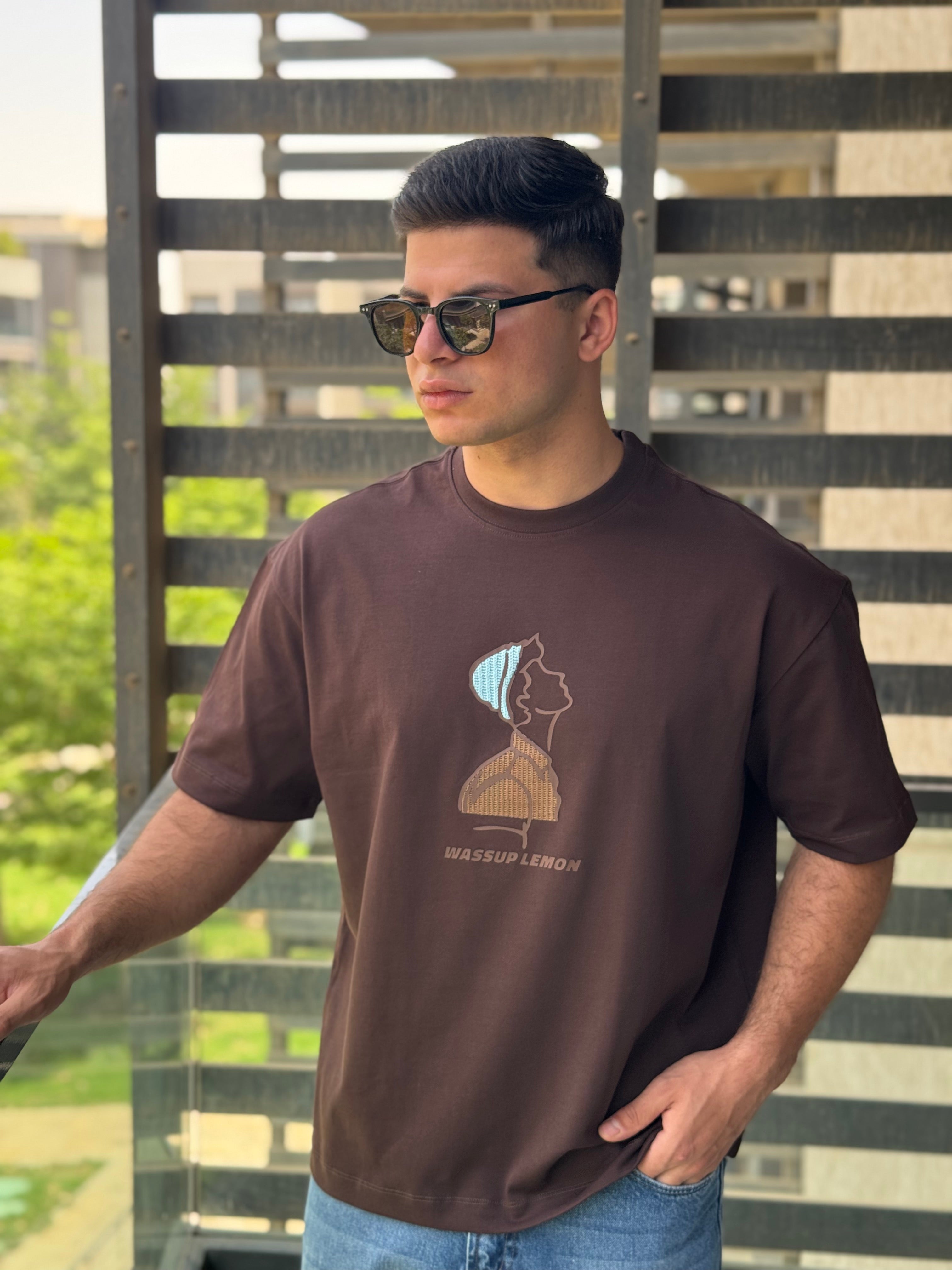 TORINESE "The Box Head" Raised Puff Embroidered Oversize Tee Collection