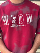 TORINESE "MEDM" Acid-Wash Varsity Oversize Tee Collection