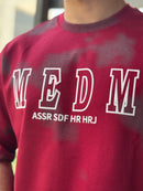 TORINESE "MEDM" Acid-Wash Varsity Oversize Tee Collection