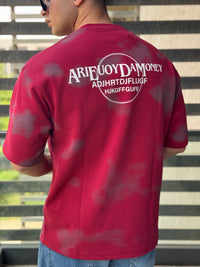 TORINESE "MEDM" Acid-Wash Varsity Oversize Tee Collection