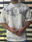 TORINESE "MEDM" Acid-Wash Varsity Oversize Tee Collection