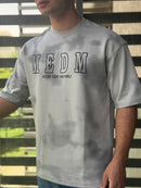 TORINESE "MEDM" Acid-Wash Varsity Oversize Tee Collection