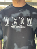 TORINESE "MEDM" Acid-Wash Varsity Oversize Tee Collection