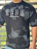 TORINESE "MEDM" Acid-Wash Varsity Oversize Tee Collection