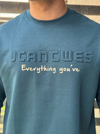 TORINESE "Everything" Embossed Typography Oversize Tee Collection