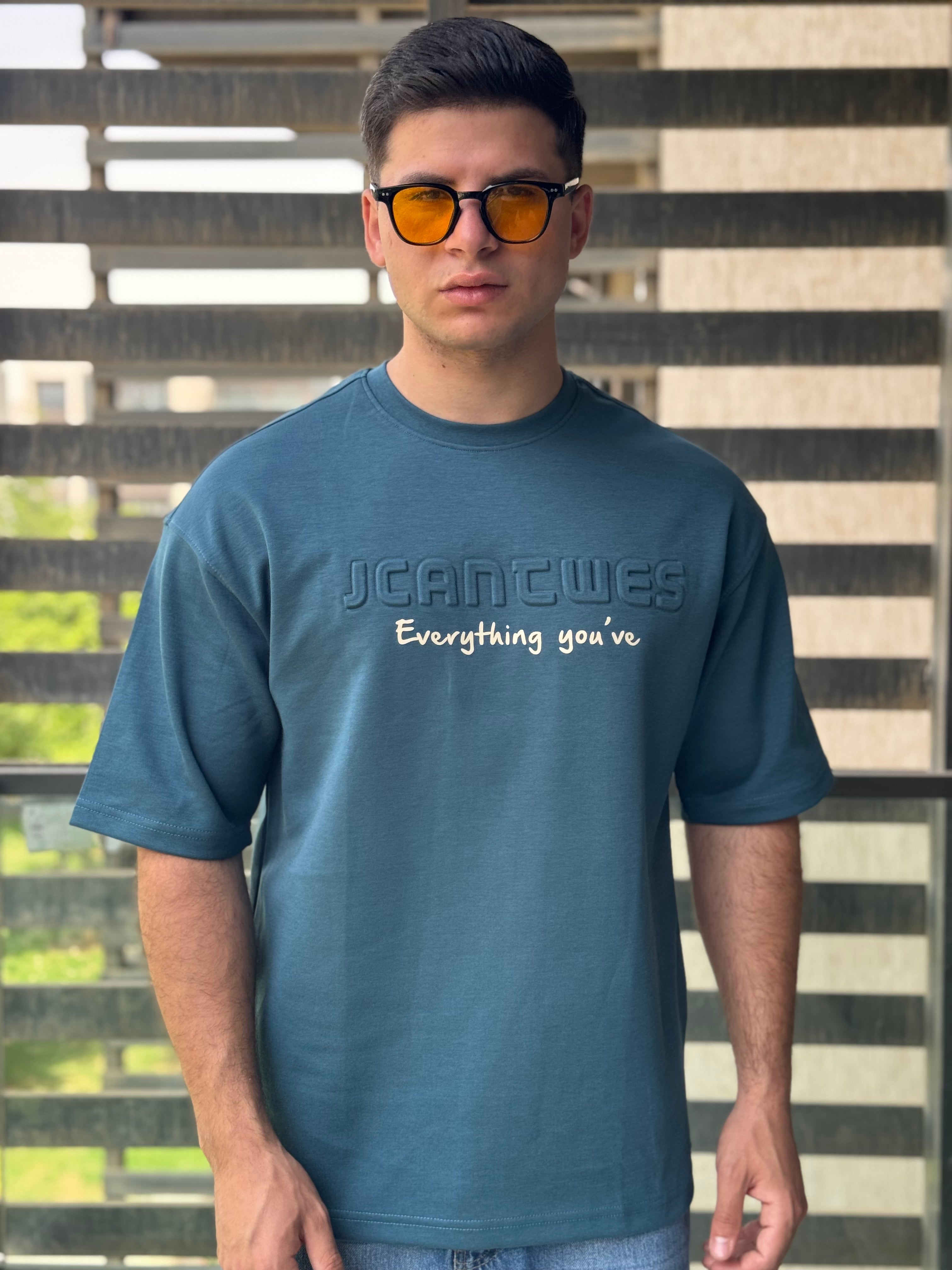 TORINESE "Everything" Embossed Typography Oversize Tee Collection