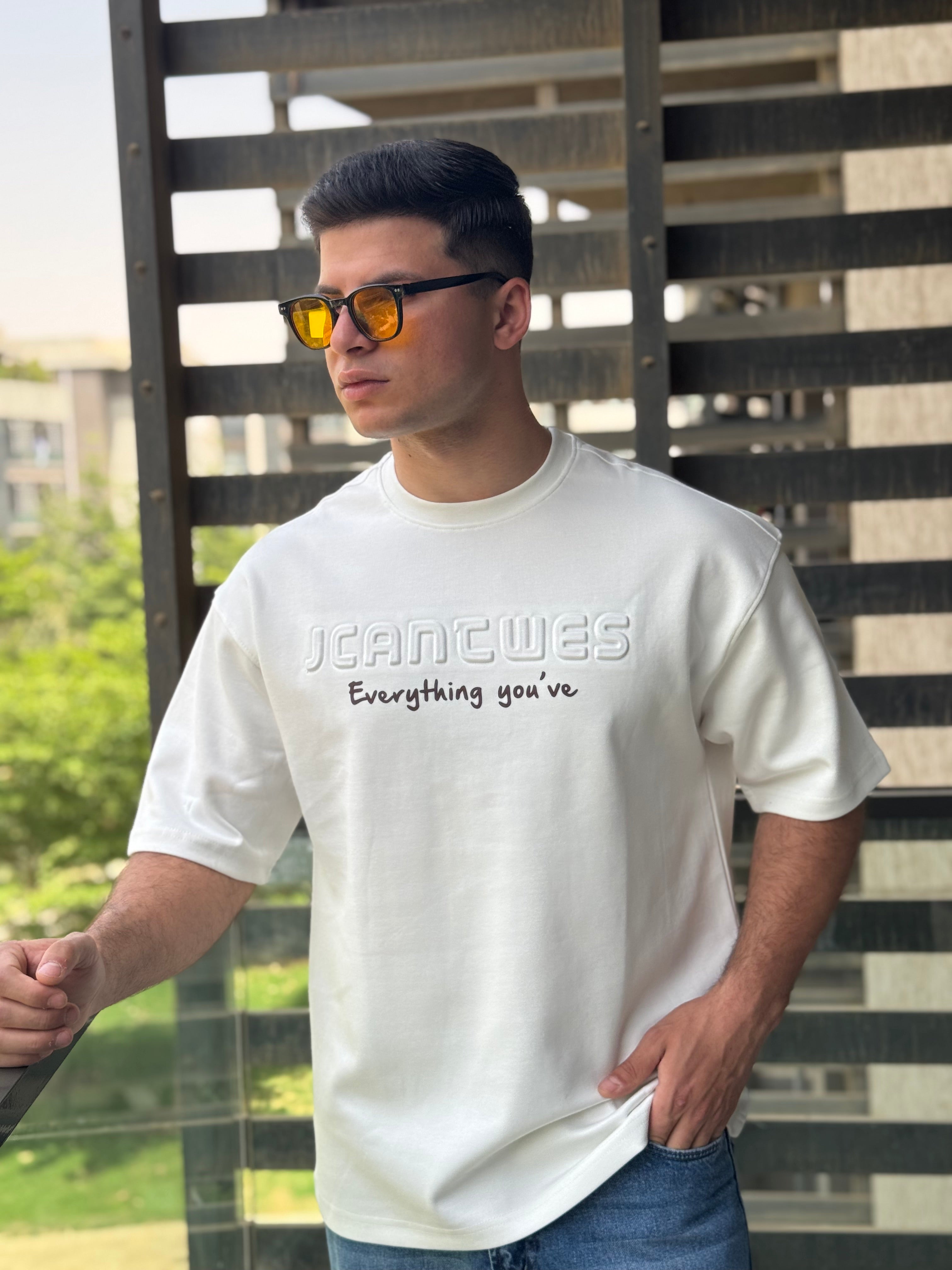 TORINESE "Everything" Embossed Typography Oversize Tee Collection