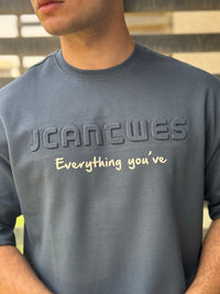 TORINESE "Everything" Embossed Typography Oversize Tee Collection