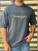 TORINESE "Everything" Embossed Typography Oversize Tee Collection