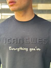 TORINESE "Everything" Embossed Typography Oversize Tee Collection