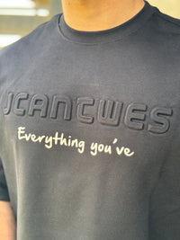 TORINESE "Everything" Embossed Typography Oversize Tee Collection