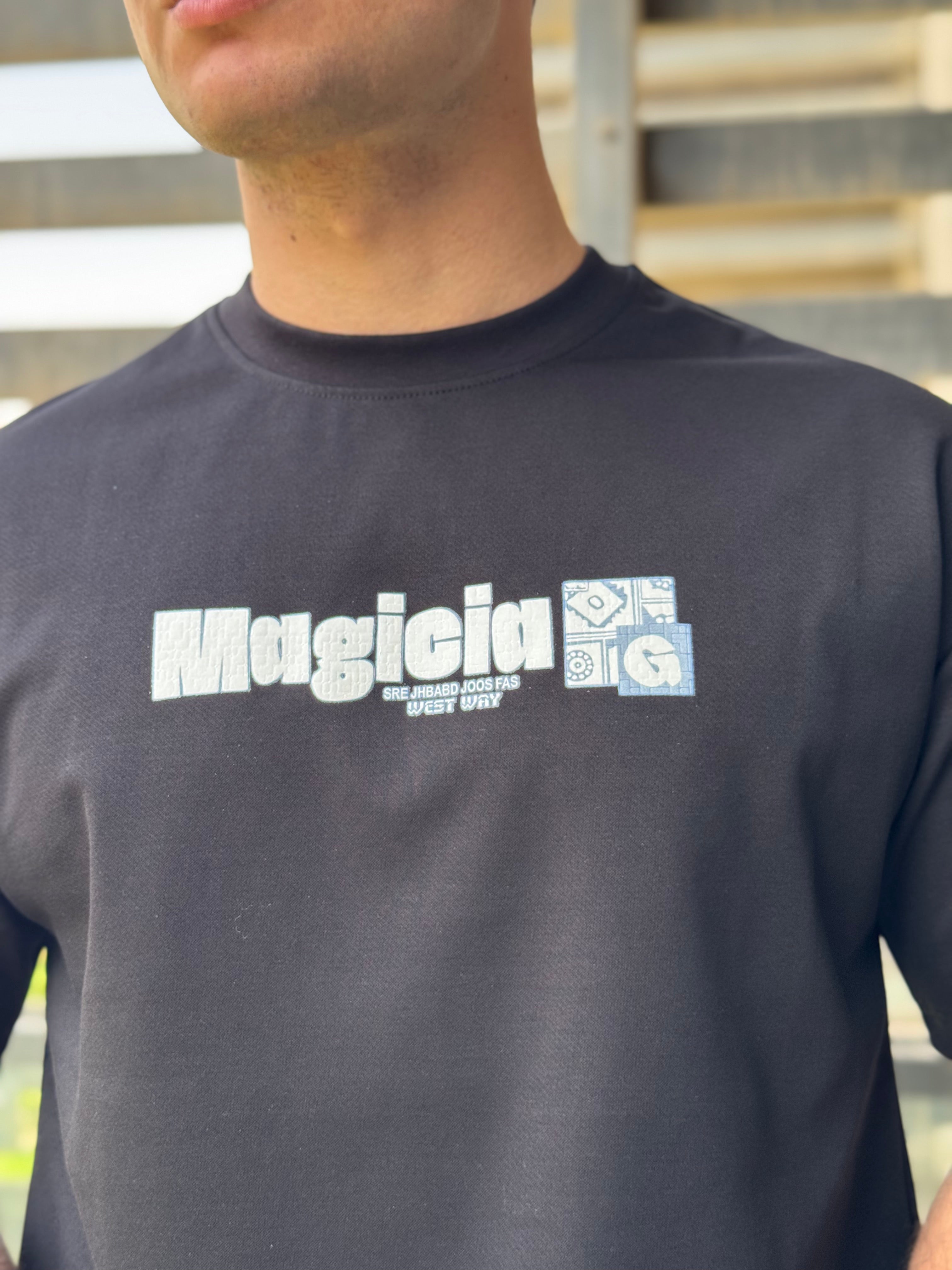 TORINESE "Magicia Geometric" Retro Oversize Tee (5 Colors)