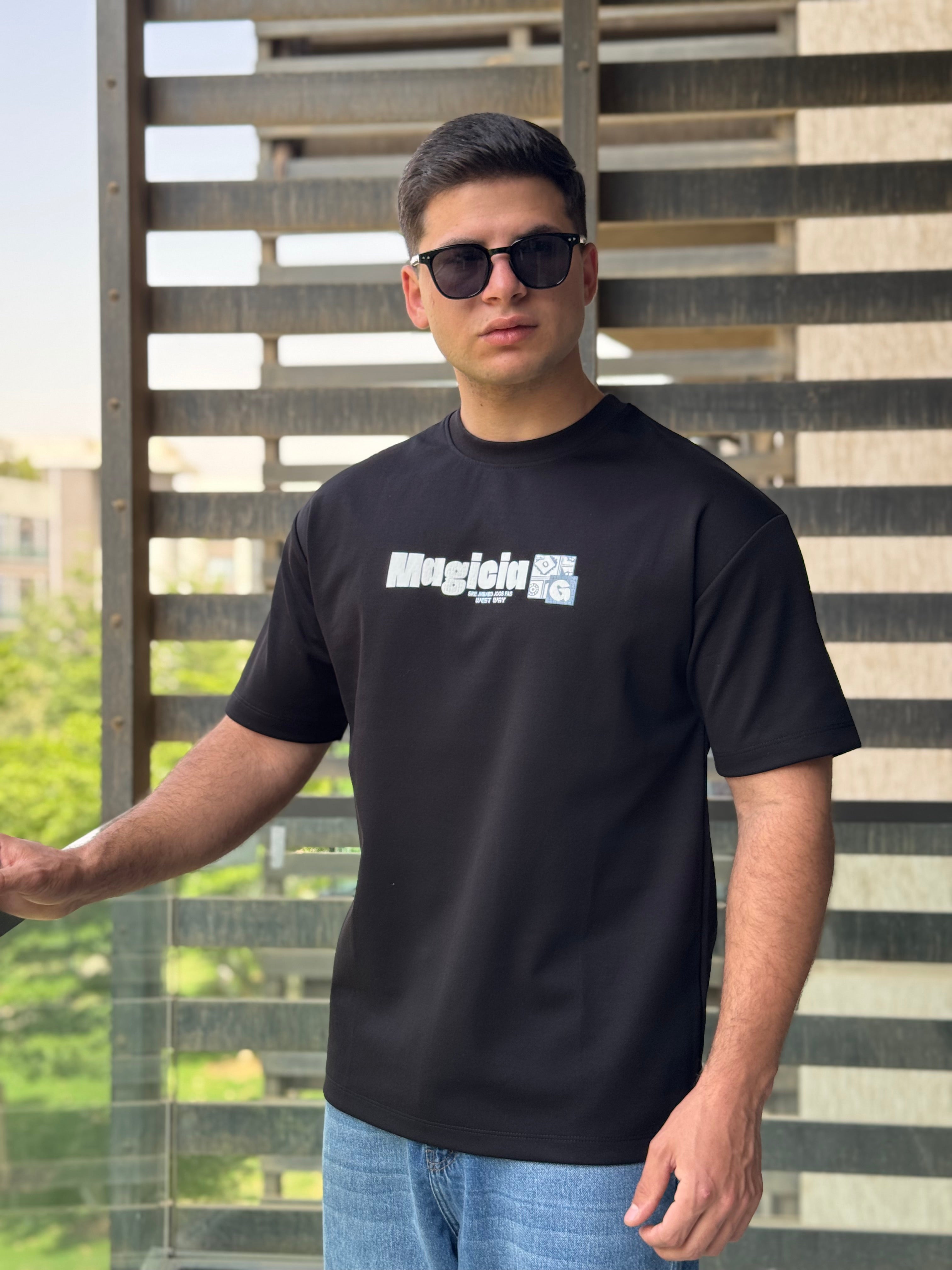 TORINESE "Magicia Geometric" Retro Oversize Tee (5 Colors)