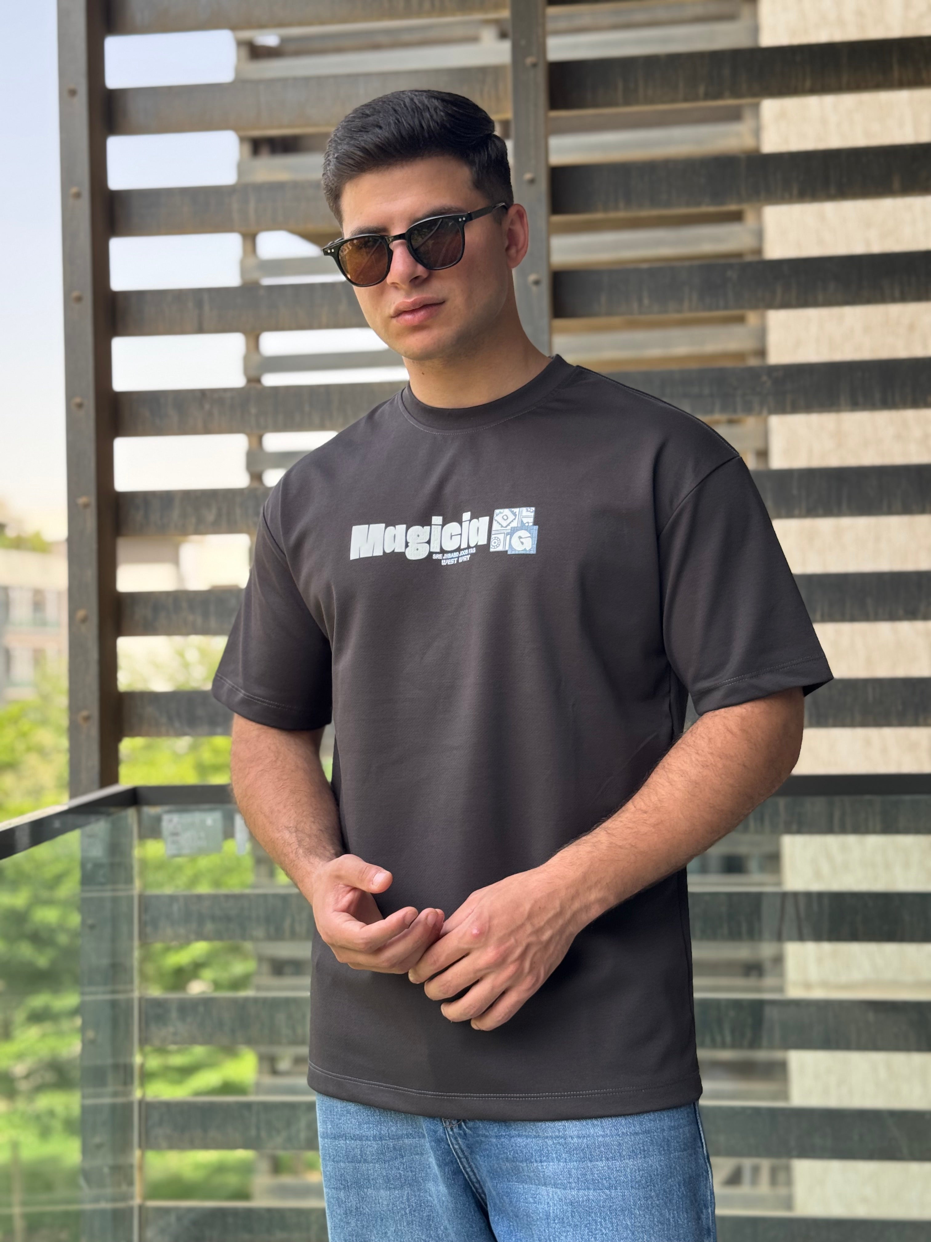 TORINESE "Magicia Geometric" Retro Oversize Tee (5 Colors)