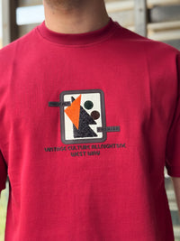 TORINESE "Abstract Geo-Frame" Raised Multi-Texture Oversize Tee Collection