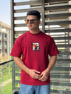 TORINESE "Abstract Geo-Frame" Raised Multi-Texture Oversize Tee Collection