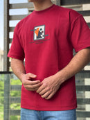 TORINESE "Abstract Geo-Frame" Raised Multi-Texture Oversize Tee Collection