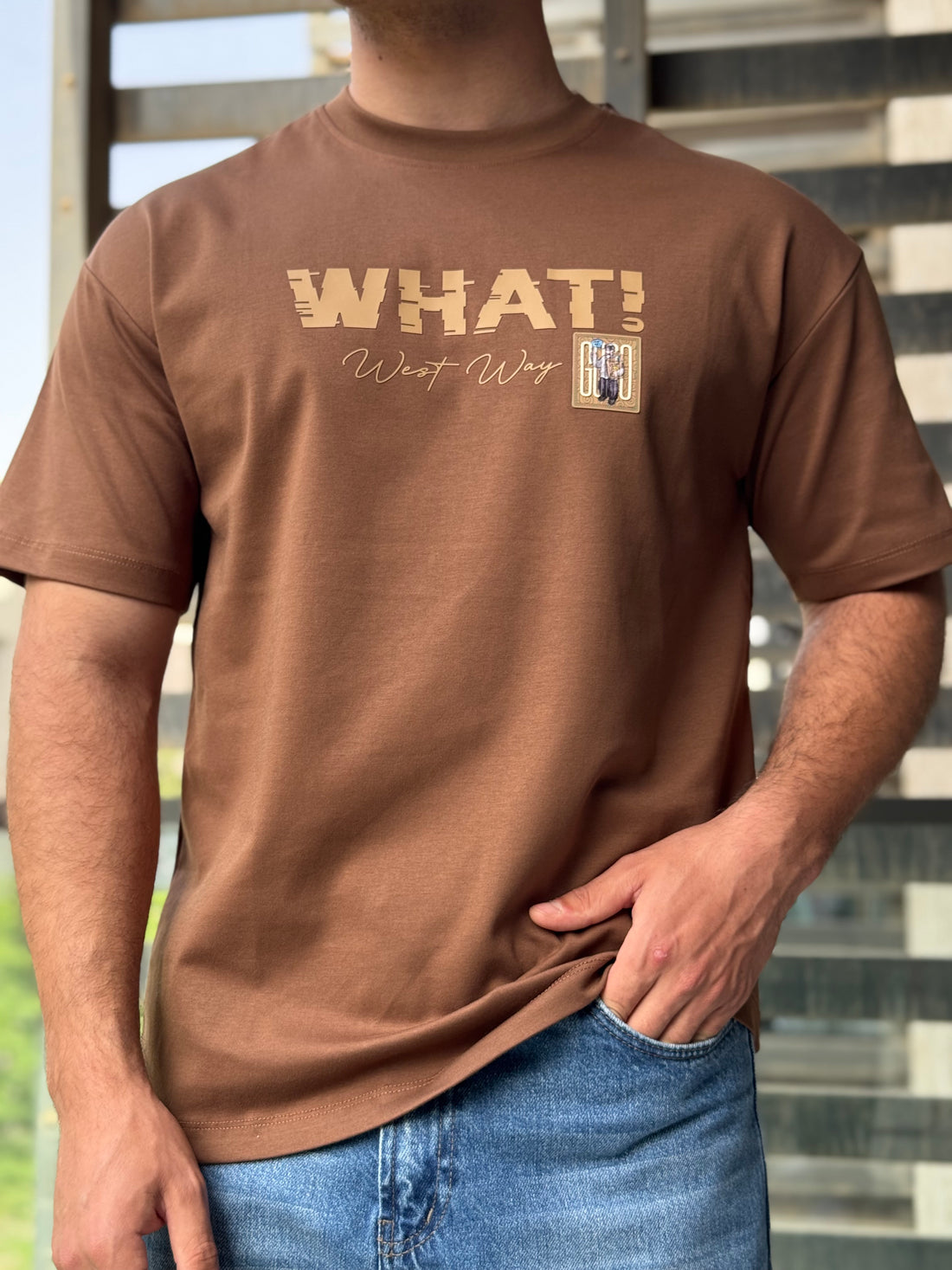 TORINESE "WHAT!" Glitch Typography Oversize Tee (5 Colors)