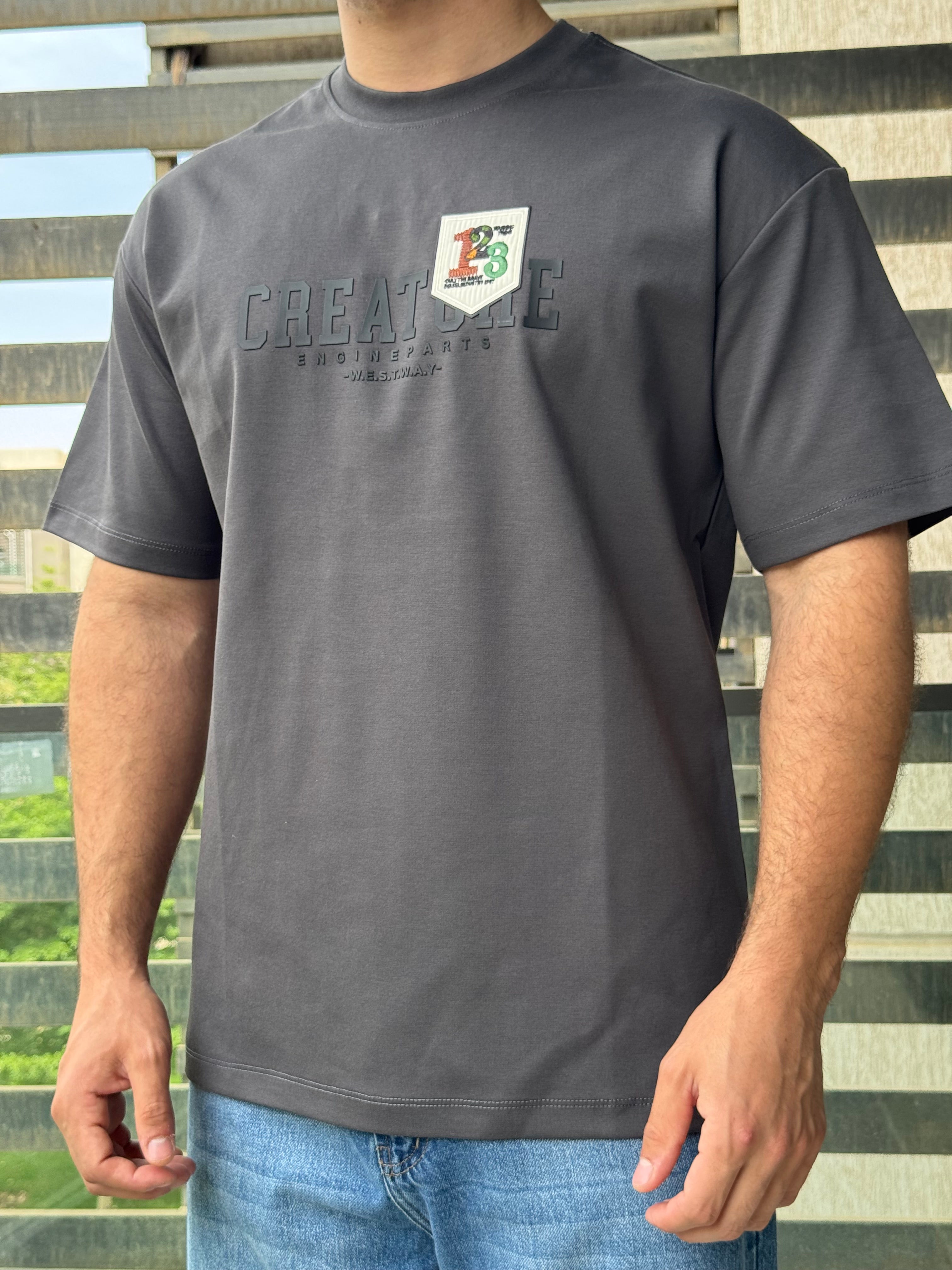 TORINESE "Tech-Heart" High-Density Silicone Oversize Tee Collection