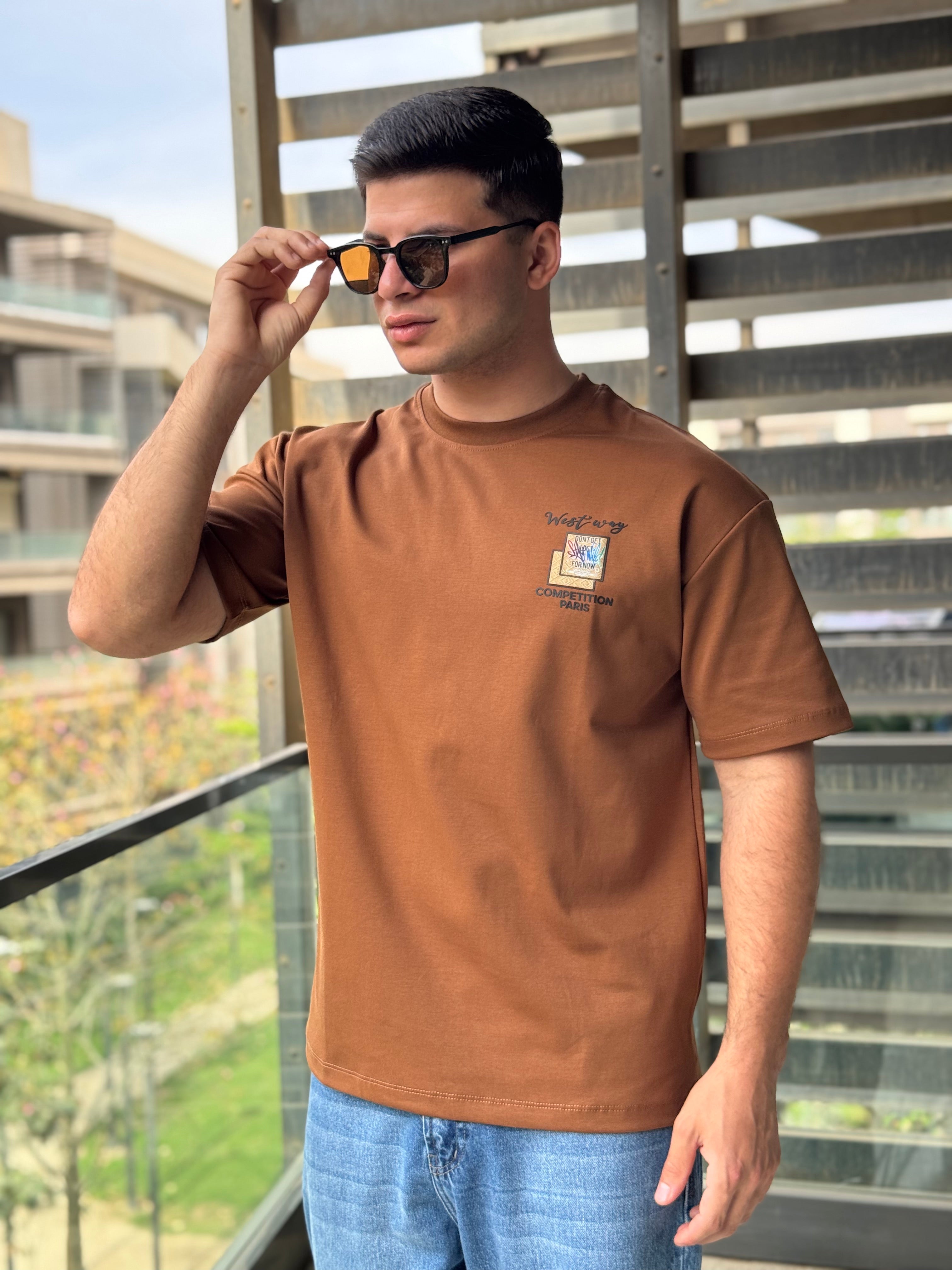 TORINESE "Wavy Jacquard" Textured Oversize Tee (5 Colors)