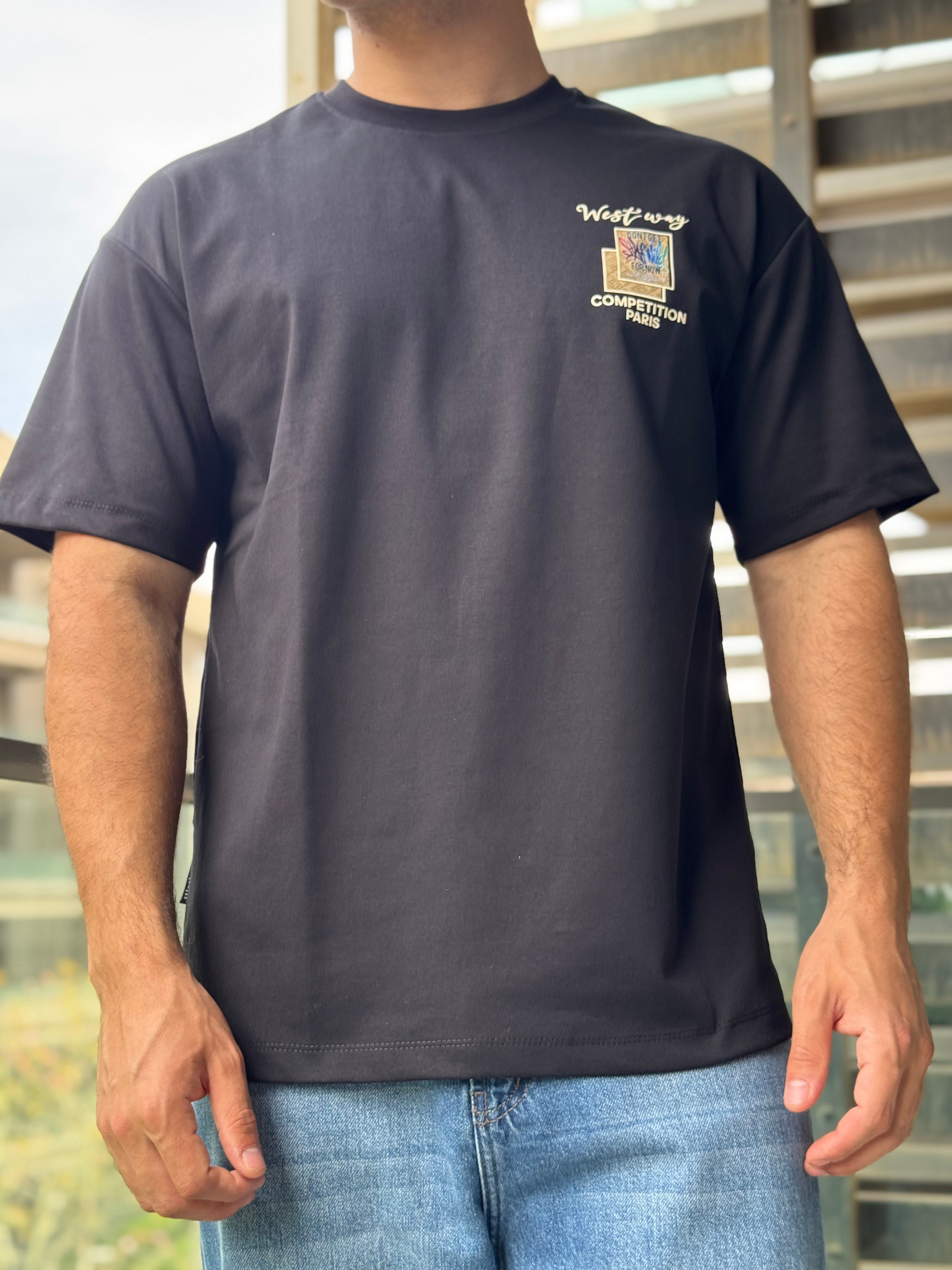 TORINESE "Wavy Jacquard" Textured Oversize Tee (5 Colors)