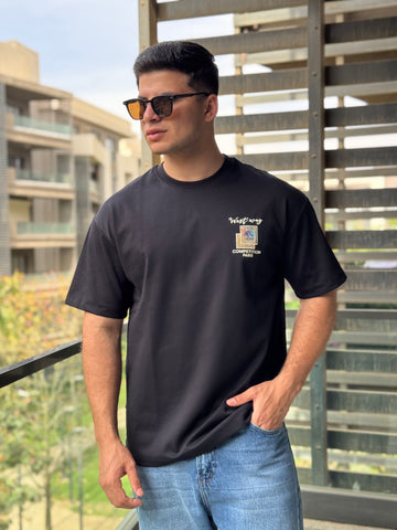 TORINESE "Wavy Jacquard" Textured Oversize Tee (5 Colors)