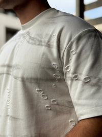 TORINESE "MEDM" Raw-Edge Cutting Oversize Tee Collection