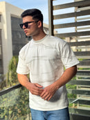 TORINESE "MEDM" Raw-Edge Cutting Oversize Tee Collection