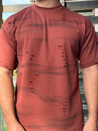 TORINESE "MEDM" Raw-Edge Cutting Oversize Tee Collection