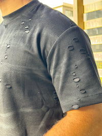 TORINESE "MEDM" Raw-Edge Cutting Oversize Tee Collection