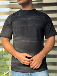 TORINESE "MEDM" Raw-Edge Cutting Oversize Tee Collection