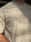 TORINESE "MEDM" Raw-Edge Cutting Oversize Tee Collection