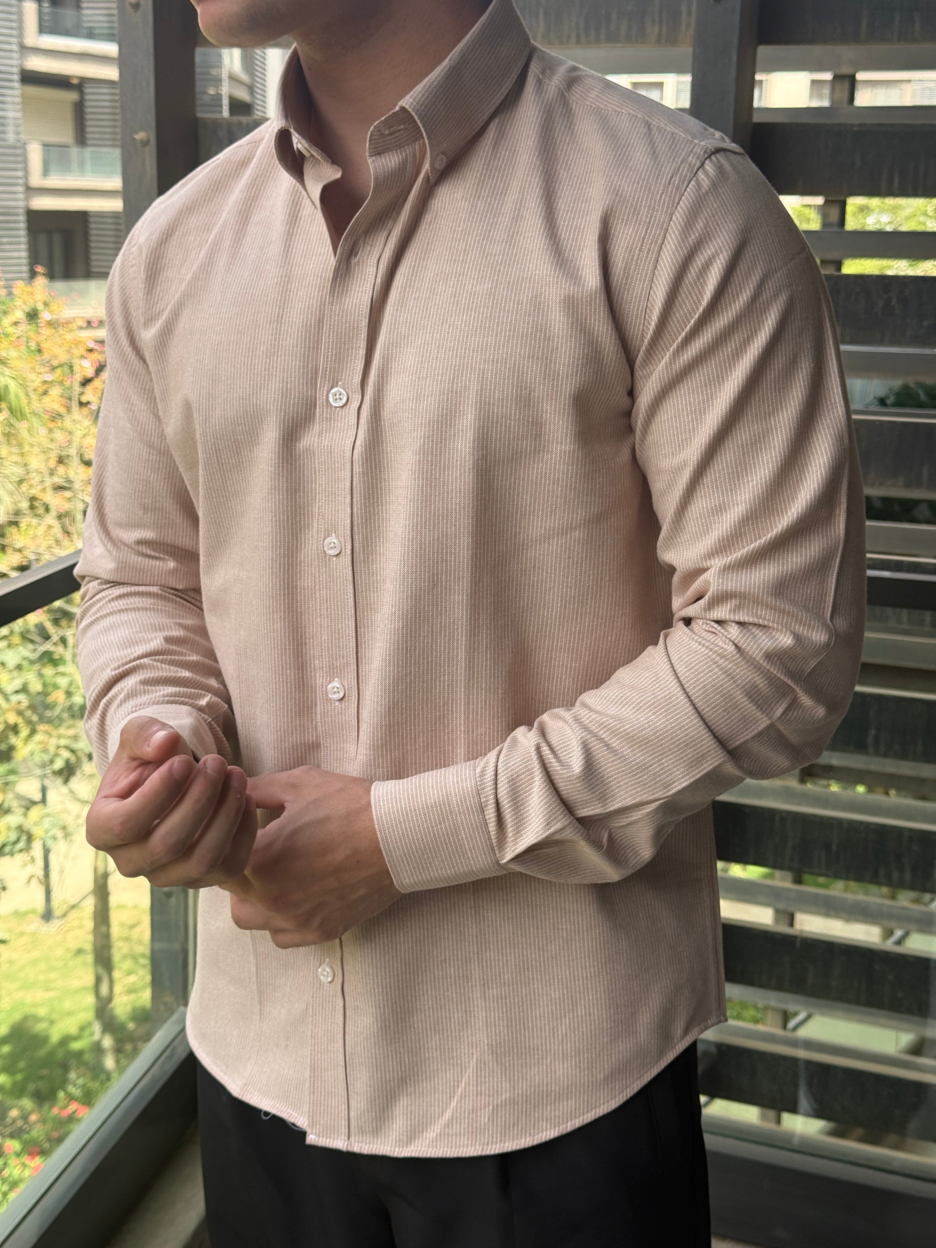 TORINESE "The Micro-Stripe" Premium Smart-Casual Shirt Collection