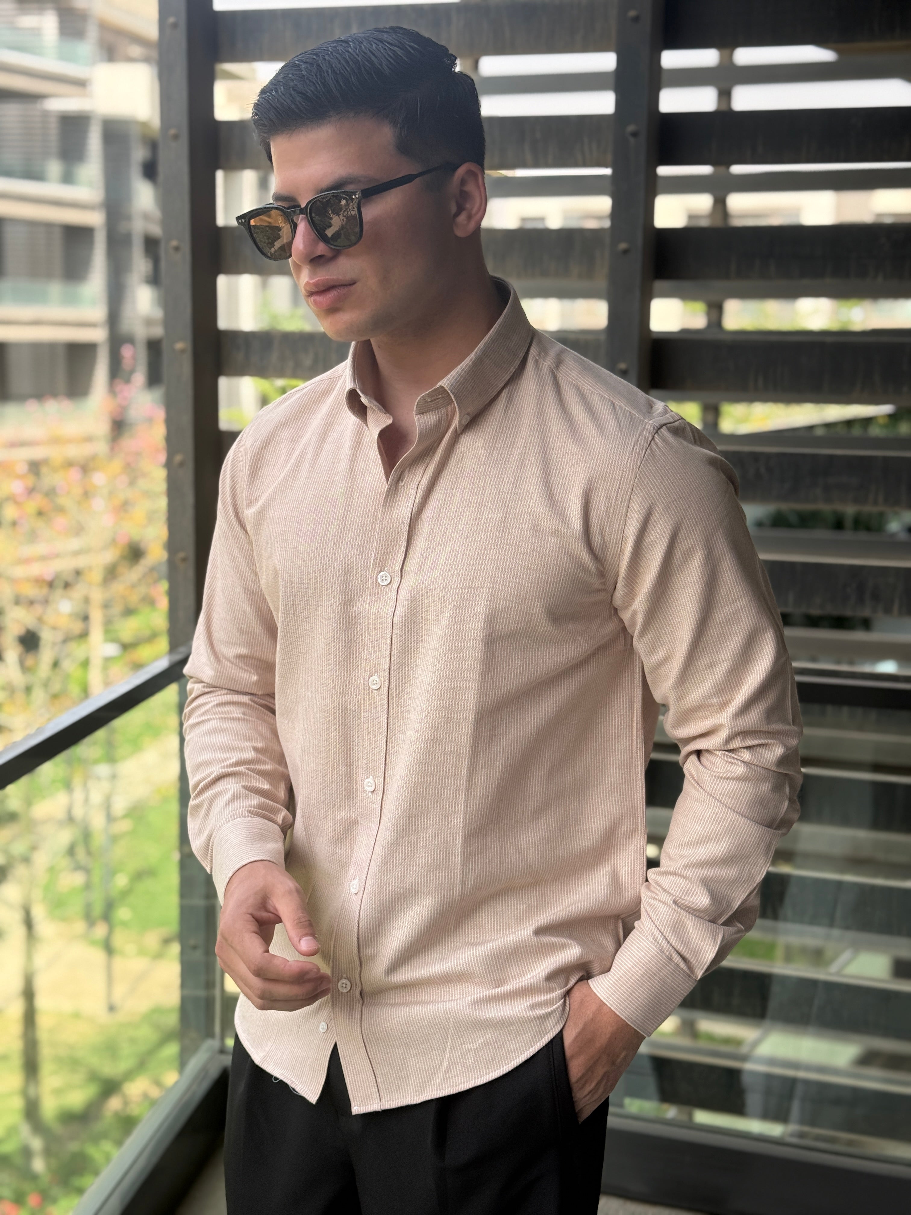 TORINESE "The Micro-Stripe" Premium Smart-Casual Shirt Collection