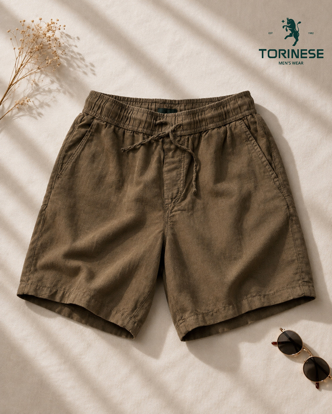 TORINESE Linen-Blend Short – Premium Summer (4 Colors)