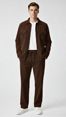 Premium Brown Corduroy Co-ord Set