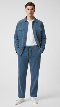 Premium Teal Blue Corduroy Co-ord Set