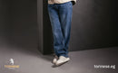 Light Blue Wide-Leg Denim Jeans