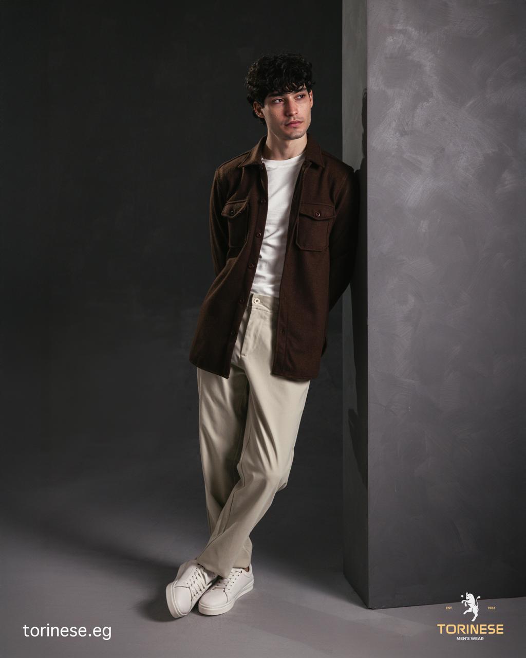 Brown Woolen Winter Shirt