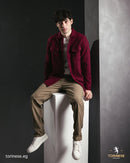 Burgundy Woolen Winter Shirt